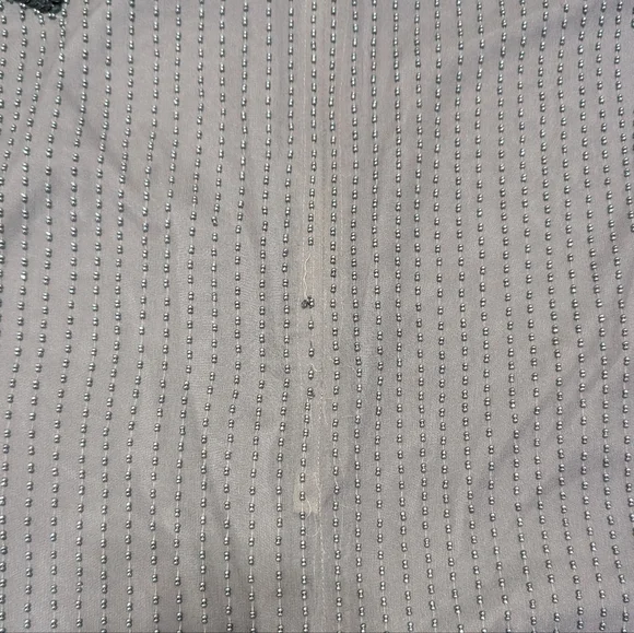 Vintage Oleg Cassini Silk Beaded Petite Evening Dress - Picture 8 of 11